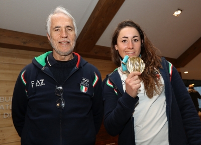 Sofia Goggia porta l'Oro a Casa Italia