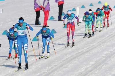 Women 30 Km cross-country skiing closes the races schedule